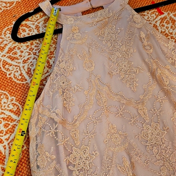 Altar'd State Lace Midi Halter Dress in Peach - Picture 9 of 15